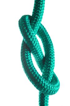 Rope With Marine Knot On White Background Stock Photography Rope With Marine Knot On White Background Stock Photography