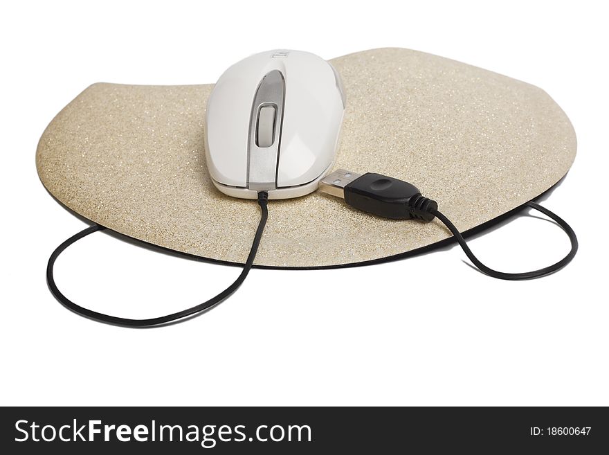 Isolation USB of a mouse on a rug