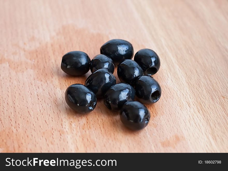 Bunch of black olives,macro.