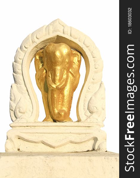 Gold elephent of Yupparaj model ,Thailand