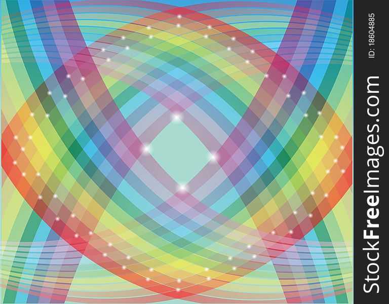 Abstract vector background to a color rainbow