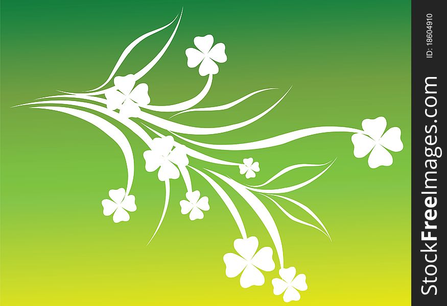 Abstract vector background to St. Patrick's Day. Abstract vector background to St. Patrick's Day