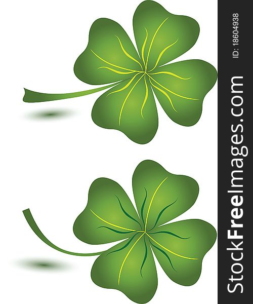 St. Patrick's Day. two clover