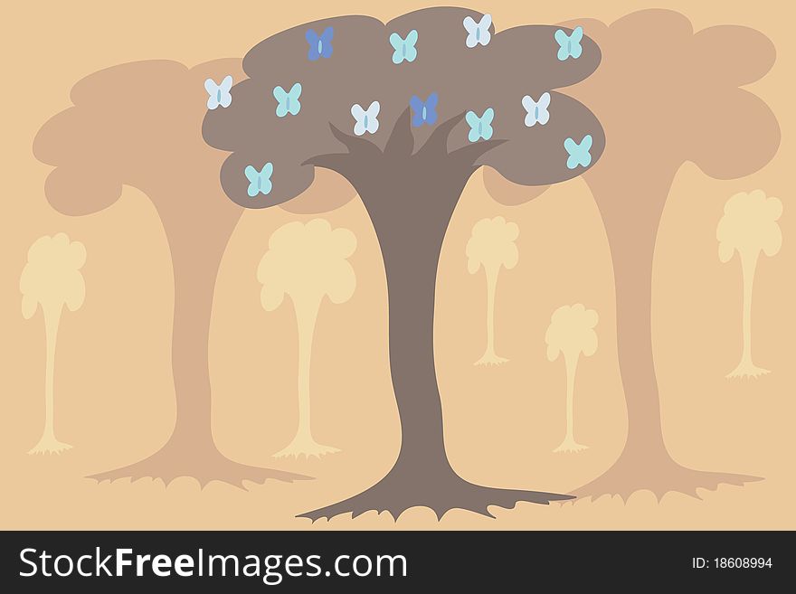 Vector, illustration. Background from tree. Vector, illustration. Background from tree.