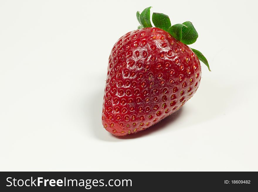 A detail of a strawberry