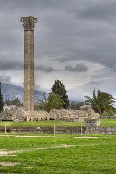 Temple Of Olympian Zeus In Athens Royalty Free Stock Photos