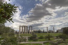 Temple Of Olympian Zeus In Athens Royalty Free Stock Image
