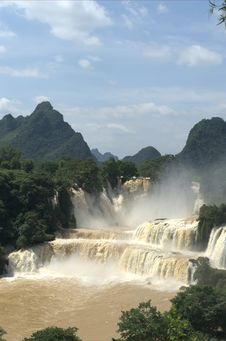 Detian Waterfall Royalty Free Stock Image Detian Waterfall Royalty Free Stock Image
