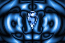 Blue Design With Drop Diamond Royalty Free Stock Photos Blue Design With Drop Diamond Royalty Free Stock Photos