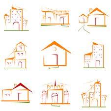 Set Of Architectural Building Stock Photos Set Of Architectural Building Stock Photos
