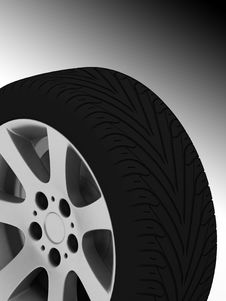Car Wheel Royalty Free Stock Photography Car Wheel Royalty Free Stock Photography