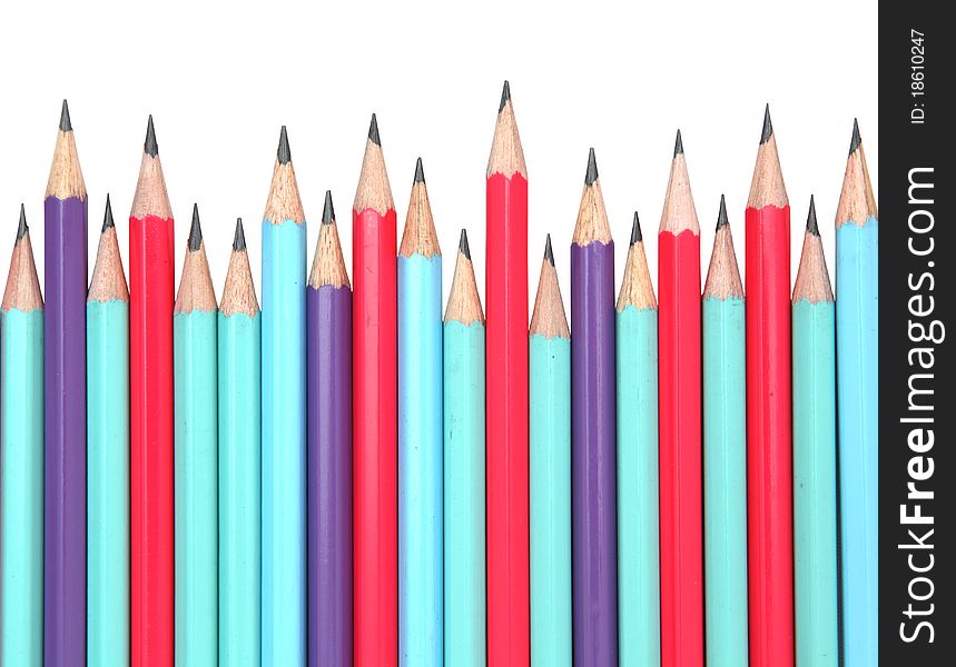 Pencils Isolated On White