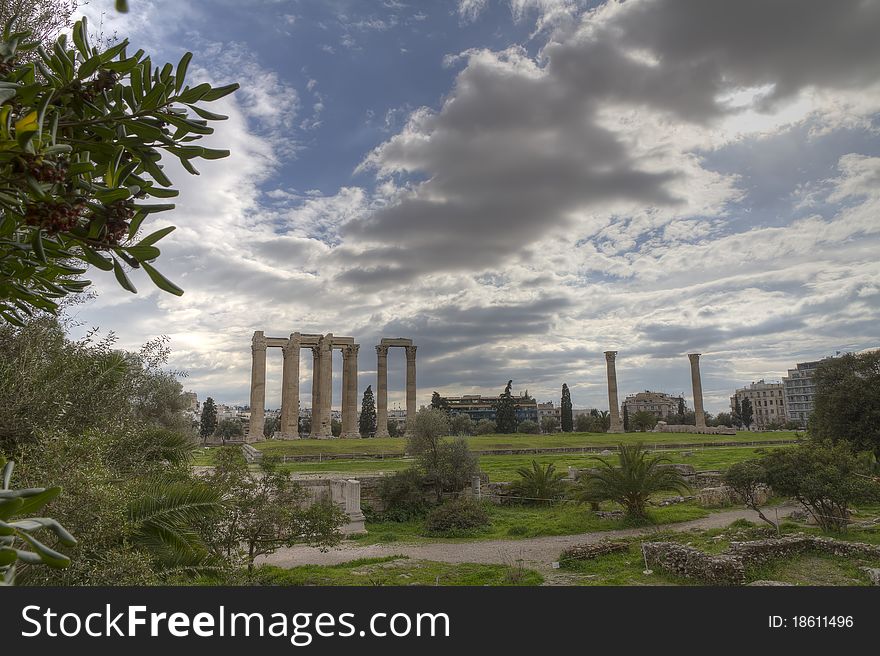 Temple Of Olympian Zeus In Athens