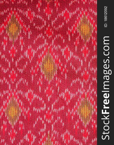 Pattern on thai cloth texture