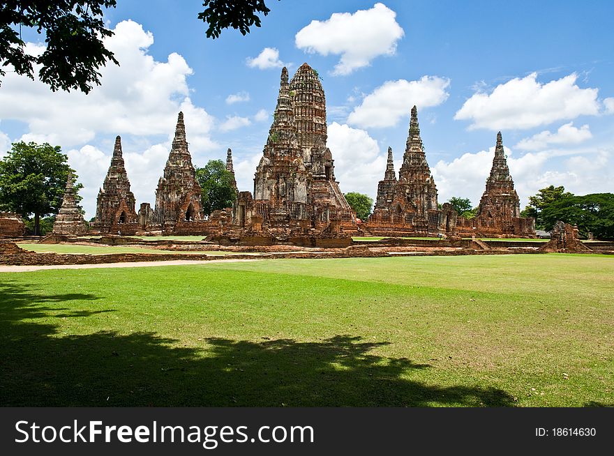 A beautiful old temple in Ayutthaya province. A beautiful old temple in Ayutthaya province.