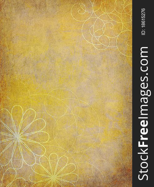 Floral Patterned Background Paper