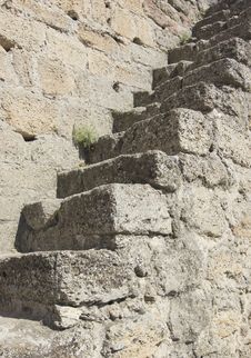 Ladder On A Medieval Wall Royalty Free Stock Photo Ladder On A Medieval Wall Royalty Free Stock Photo