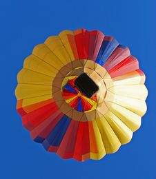 Colorful Hot Air Balloon From Below! Royalty Free Stock Photos