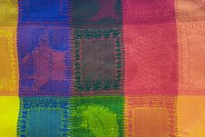 Background Colorful Textured Blanket Stock Photography