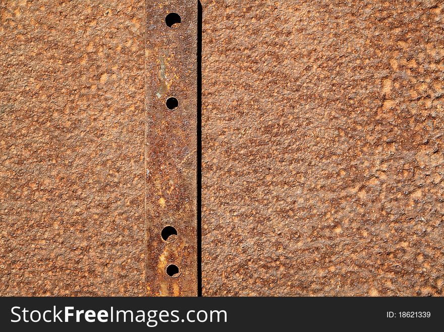 Close up of rusted metal texture, background