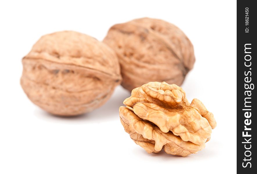 Walnuts: cracked and intact