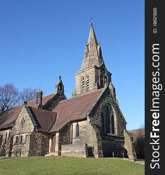 A Beautiful English Country Church on a Sunny Day. A Beautiful English Country Church on a Sunny Day.