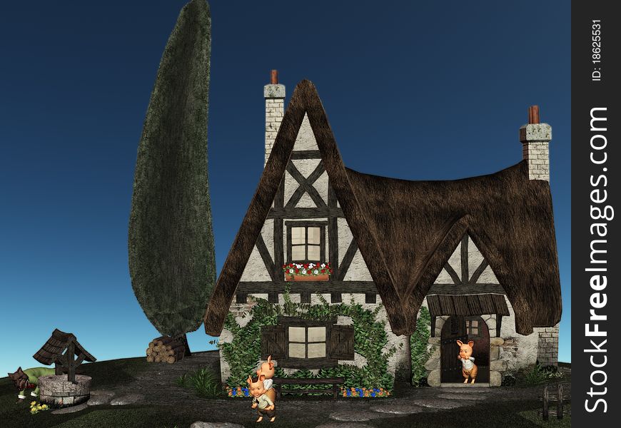 3d render of fairy tale 3. 3d render of fairy tale 3