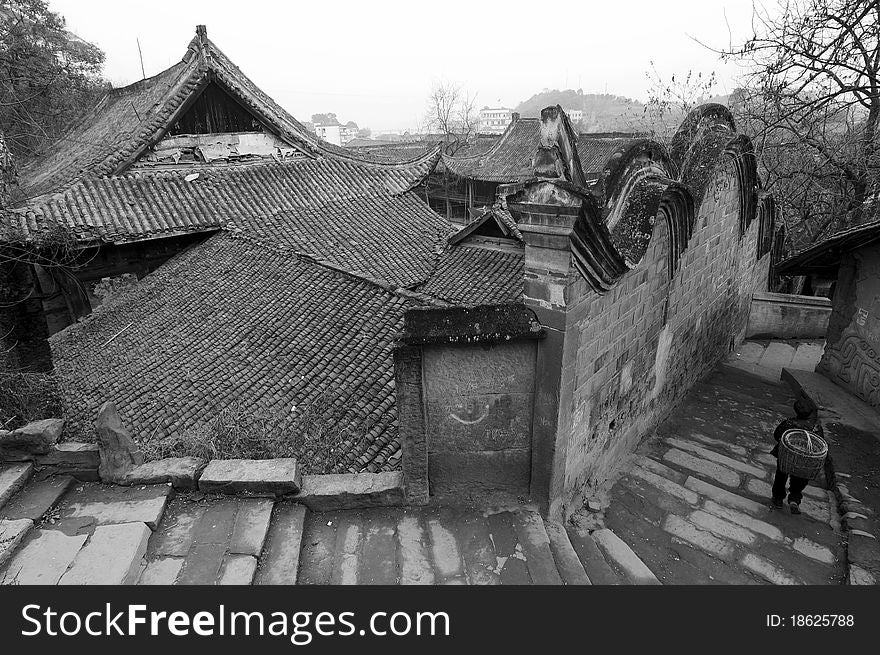 Old town in sichuan,china.rnrn