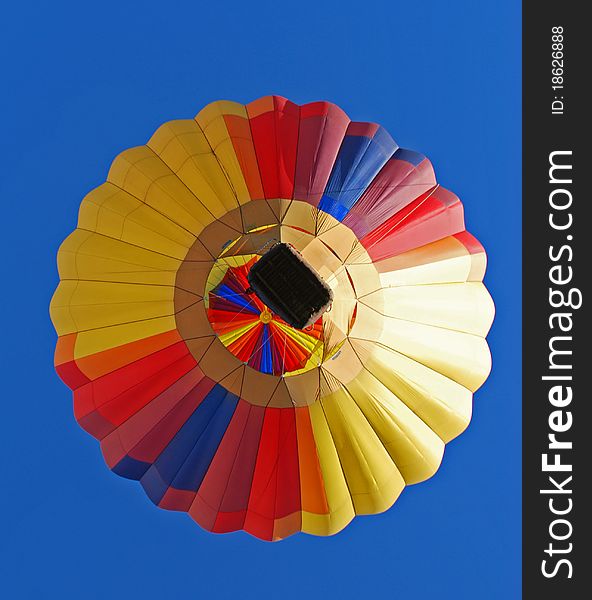 Colorful Hot Air Balloon From Below!