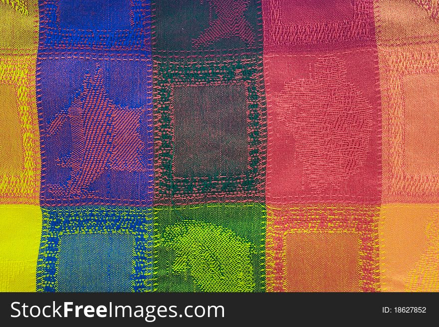 Background colorful textured blanket