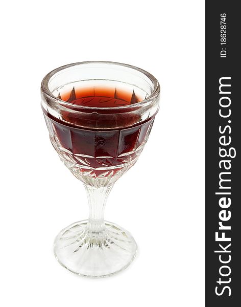 Small wine-glass isolated on a white background