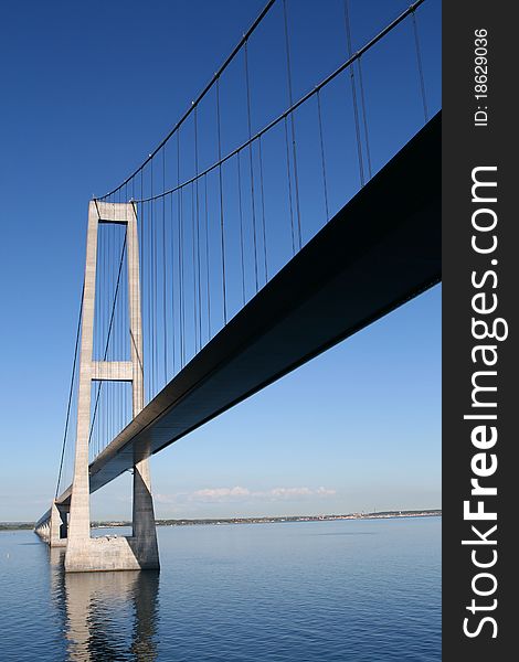 Bridge photographed from the bottom. Bridge photographed from the bottom