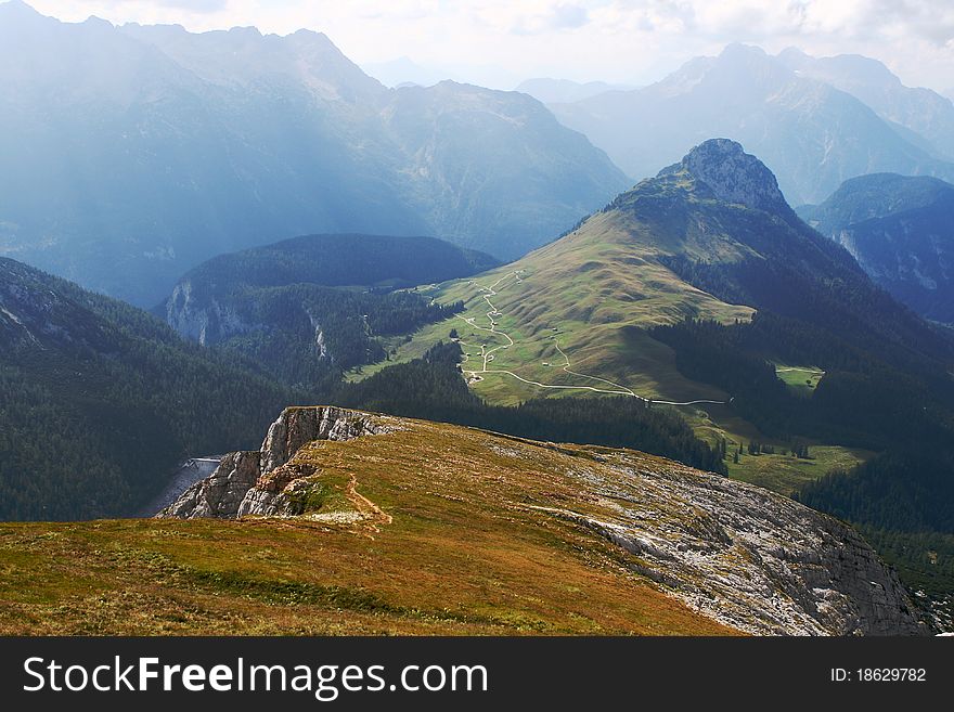 Top of a Mountain, Alps of Berchtesgaden, Germany. Top of a Mountain, Alps of Berchtesgaden, Germany