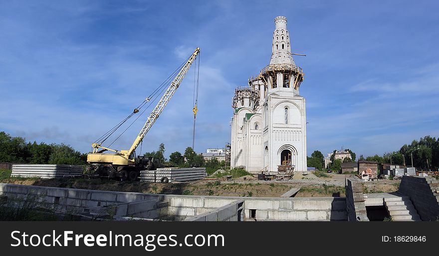 Construction of the Protection of the Theotokos church complex. Construction of the Protection of the Theotokos church complex