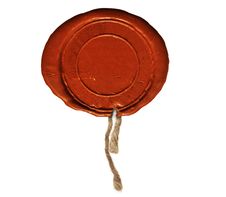 Empty Wax Seal Royalty Free Stock Images