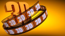 Film With Word 3D Royalty Free Stock Images Film With Word 3D Royalty Free Stock Images