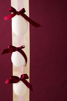 Ribbon With Easter Eggs Stock Image Ribbon With Easter Eggs Stock Image