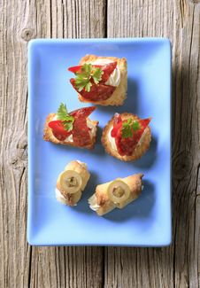 Canapes Royalty Free Stock Photography Canapes Royalty Free Stock Photography