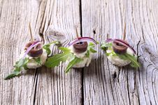 Anchovy Canapes Stock Photos Anchovy Canapes Stock Photos