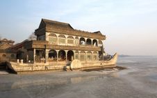 Stone Boat In Summer Palace Royalty Free Stock Photos Stone Boat In Summer Palace Royalty Free Stock Photos