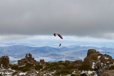 Mount Wellington Paraglider Royalty Free Stock Photography Mount Wellington Paraglider Royalty Free Stock Photography