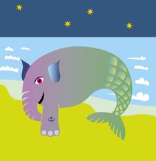 Sea Monster Royalty Free Stock Photography Sea Monster Royalty Free Stock Photography