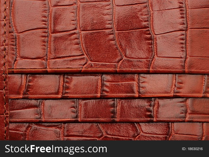 Red leather texture: can be used as background