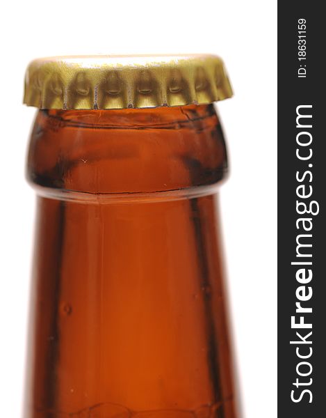 Beer bottle isolated on white