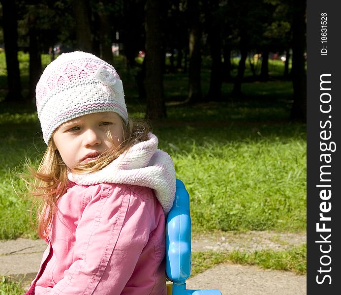 Little girl in the park