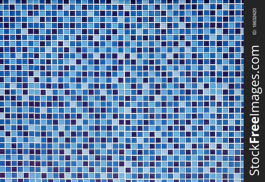 Bright Blue Ceramic Wall