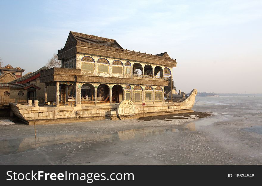 Stone Boat In Summer Palace
