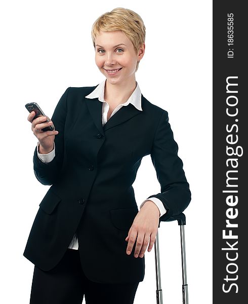 Business Woman With Mobile Phone