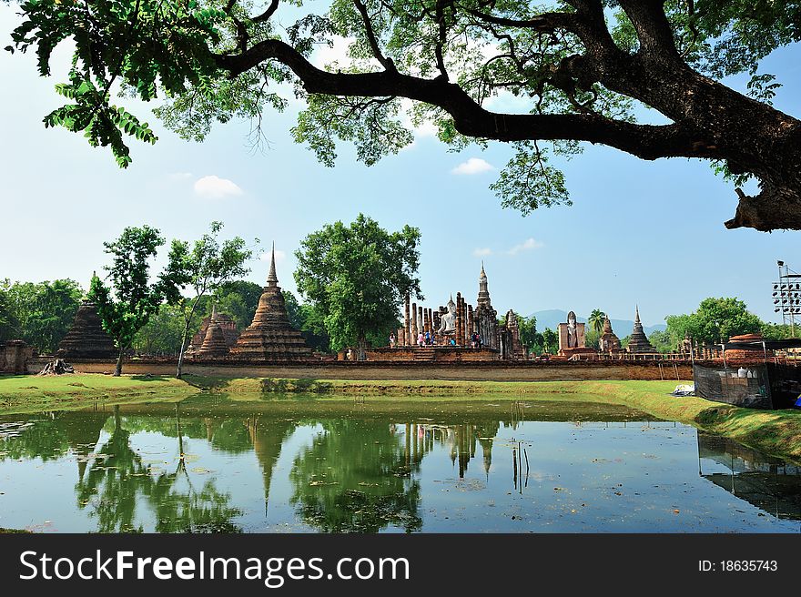 Temple in Sukhothai historical park, Thailand