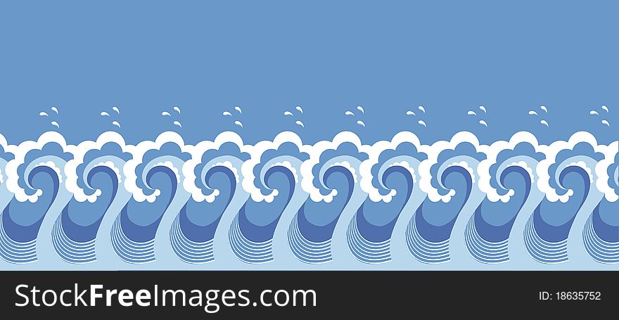 Waves decoration